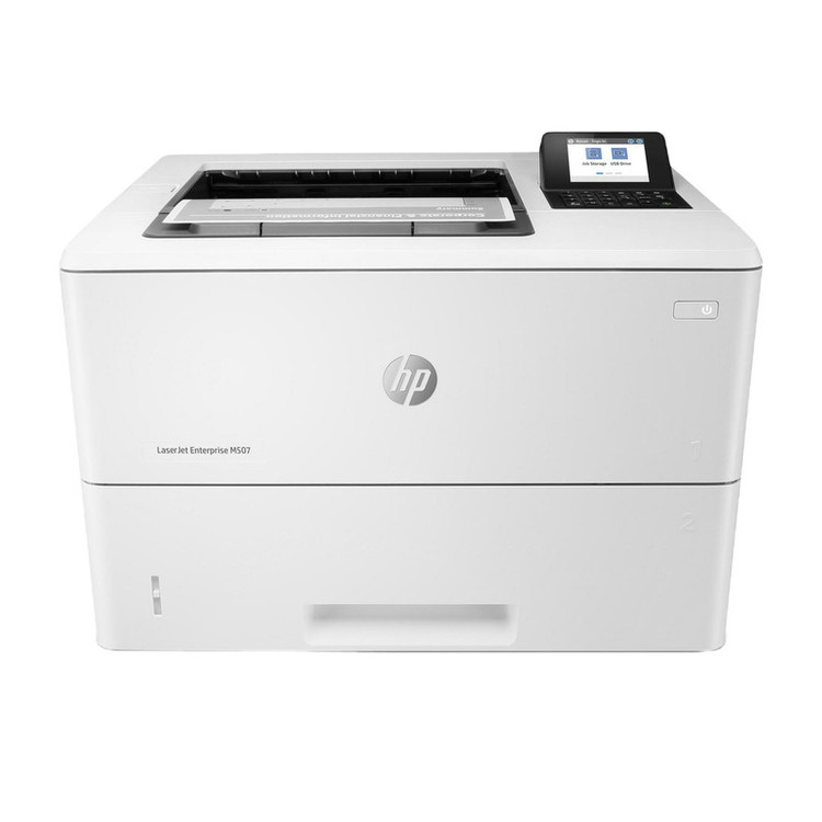 پرینتر اچ پی تک رنگ تک کاره با چاپ لیزری مدل LaserJet Enterprise M507dn، سایز چاپ A4، قابلیت چاپ دو رو، مجهز به پورتهای USB 2.0 و Ethernet