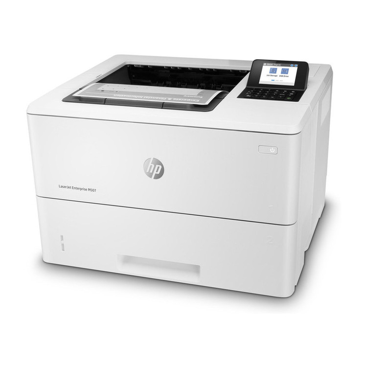 پرینتر اچ پی تک رنگ تک کاره با چاپ لیزری مدل LaserJet Enterprise M507dn، سایز چاپ A4، قابلیت چاپ دو رو، مجهز به پورتهای USB 2.0 و Ethernet
