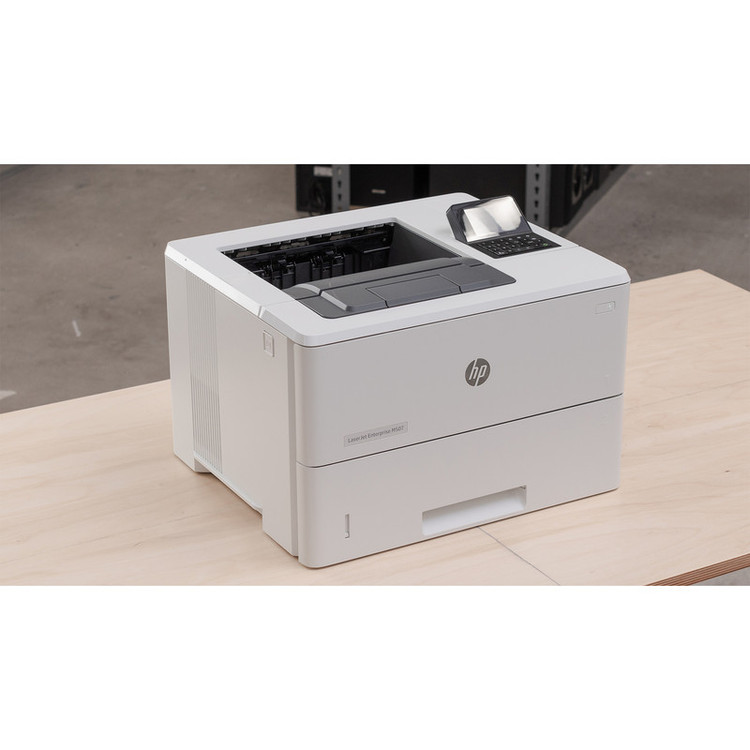 پرینتر اچ پی تک رنگ تک کاره با چاپ لیزری مدل LaserJet Enterprise M507dn، سایز چاپ A4، قابلیت چاپ دو رو، مجهز به پورتهای USB 2.0 و Ethernet