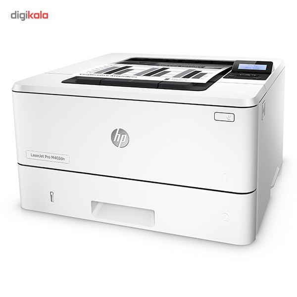 پرینتر اچ پی تک رنگ تک کاره با چاپ لیزری مدل LaserJet Pro M402dn، سایز چاپ A4، مجهز به چاپ دو روی خودکار، سرعت چاپ بالا