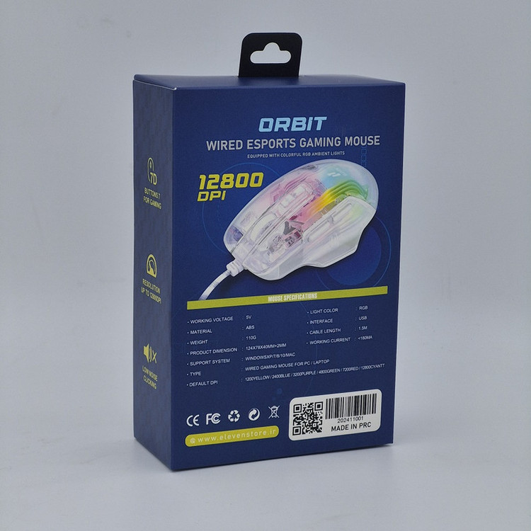 ماوس سیم دار گیمینگ ایلون مدل ORBIT