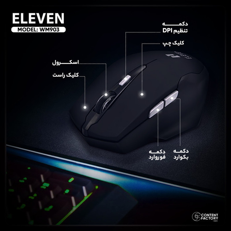 ماوس بی سیم ایلون مدل WM903