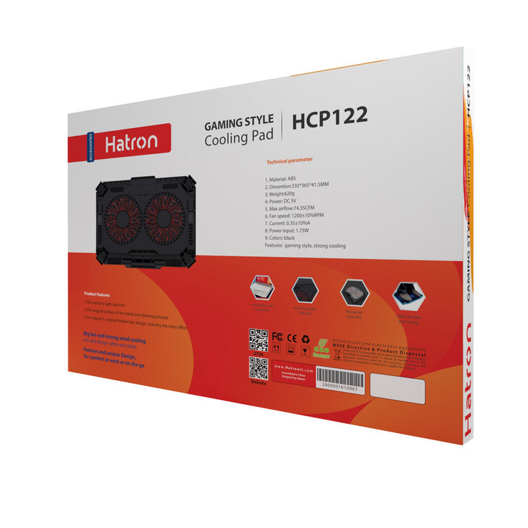 پایه خنک کننده لپ تاپ هترون مدل HCP122
