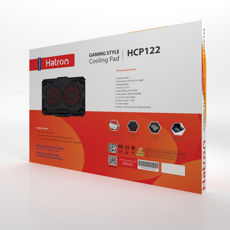 پایه خنک کننده لپ تاپ هترون مدل HCP122